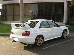 2005 Subaru Impreza WRX STi Aspen White with Gold BBS Wheels S. CA-right-rear.jpg