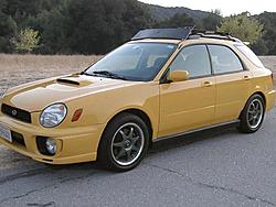 2003 Subaru WRX Wagon almost FLAWLESS/PERFECT Yellow :-) ,900 obo-01_leftsideangle.jpg