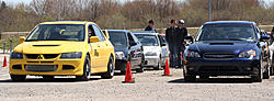 AutoX'd the Legacy!-me-vs-evo.jpg