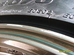 Bronze Rota Torque 17x8 5x100 w/ Tires-curb1.jpg