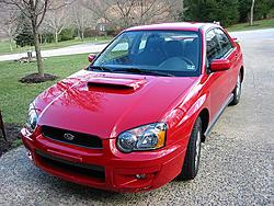 RED HOT RODS----San Remo Red WRX's-driveway.jpg