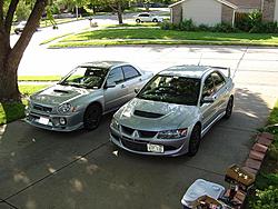 me and a friends cars on the 4th-mywrxandkelsevo.jpg